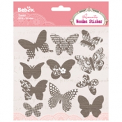 Printed Wooden Sticker- Butterfly