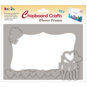 DIY Chipboard Frame- I Love You