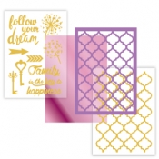 Stencil & Foil Decor Kit-Follow Your Dream